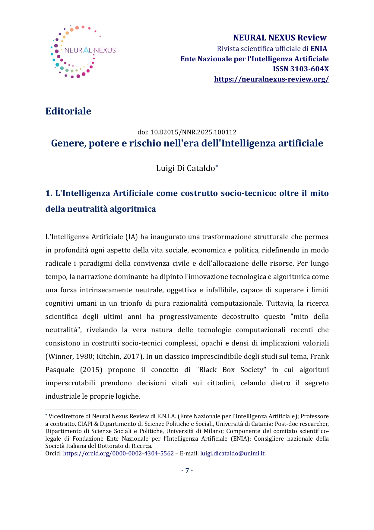 Editoriale